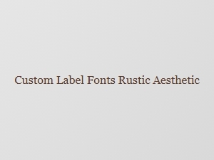 Rustic Aesthetic Fonts for Custom Labels and Stamps